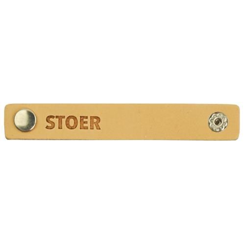 Leren label &quot;Stoer&quot;