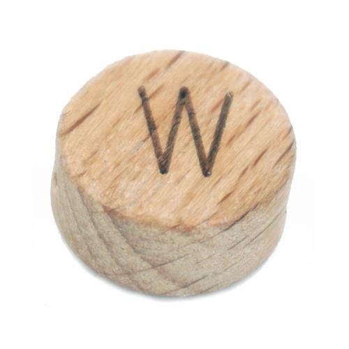 Houten letterkralen  W