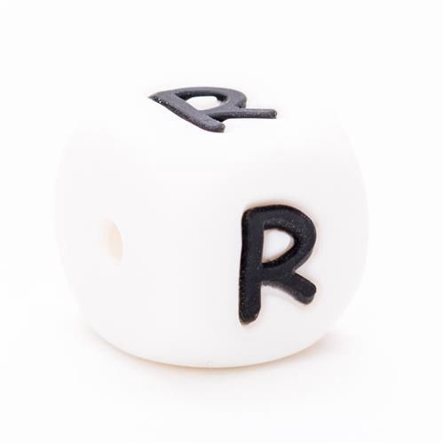 Siliconen letterkralen 12 mm  R