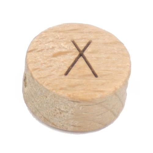 Houten letterkralen  X