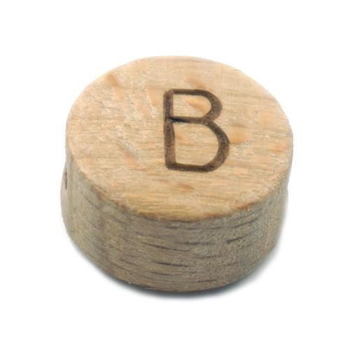 Houten letterkralen B