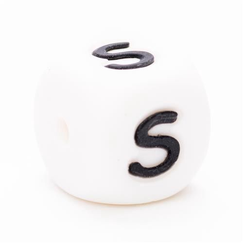 Siliconen letterkralen 12 mm  S