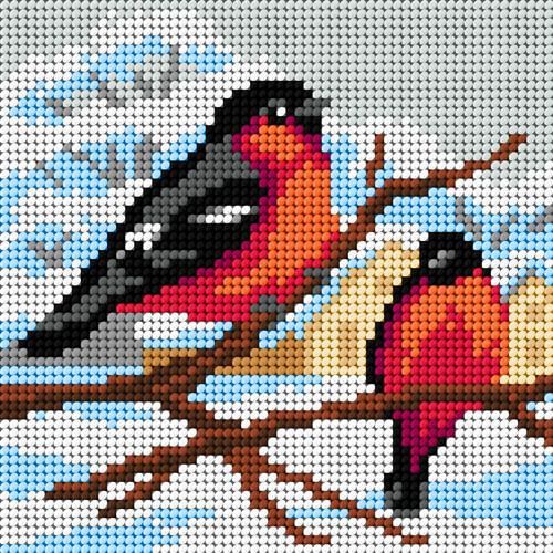 My First Embroidery voorbedrukt stramien Goudvinken