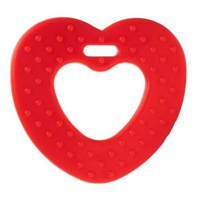 Bijtring Hart met noppen kleur 722