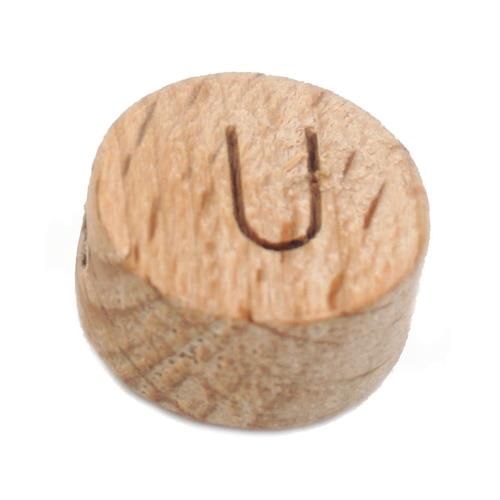 Houten letterkralen U