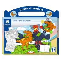 Kleuren op nummer - Dinosauriërs