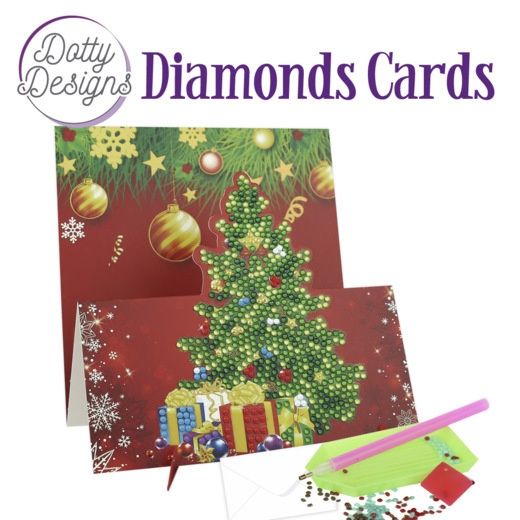 Diamond Cards Easel Card  -   Christmas Tree