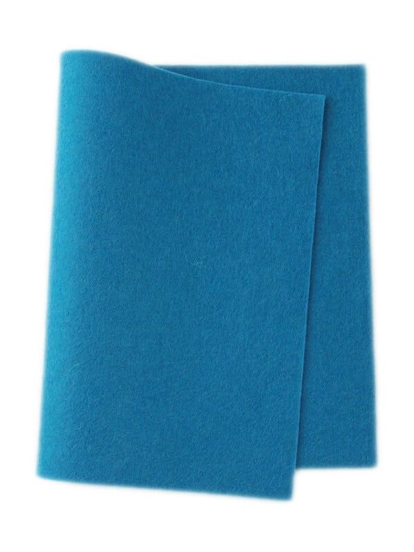 Wolvilt 100% -  Middenblauw 1 - 1.2mm