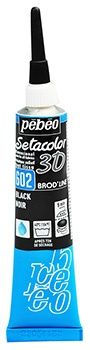 Setacolor 3D  black 20ml brod&#39;line
