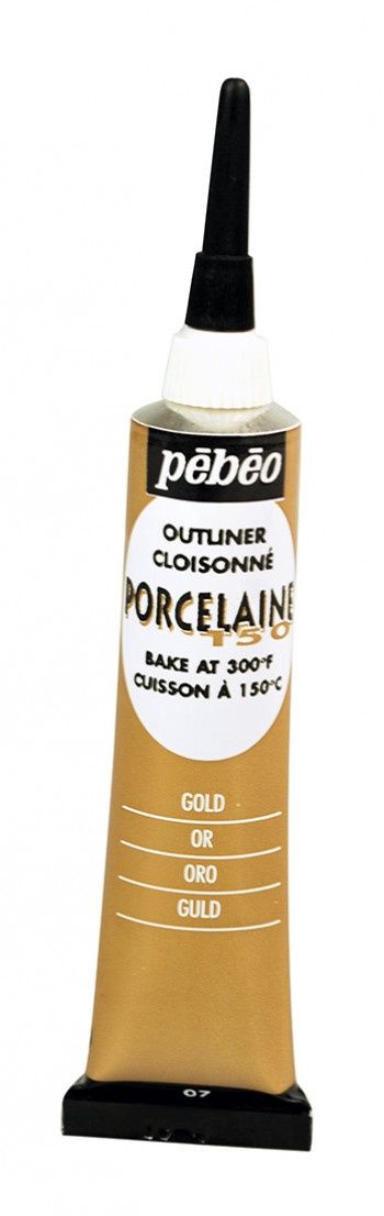 Porselein verf tube gold 007