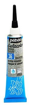 Setacolor 3D silver powder 20ml glitter