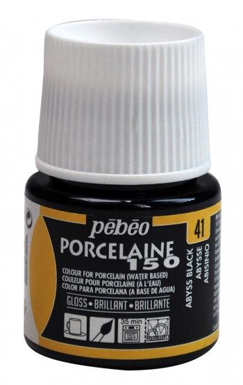 Porselein verf - Gloss abyss black 41 - 45ml