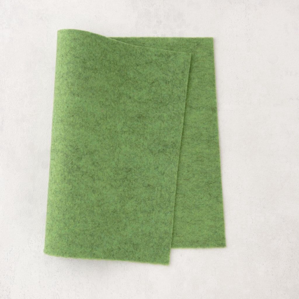 Patch vilt 100% wol A4 - Groen 1 - 1.2mm Groen