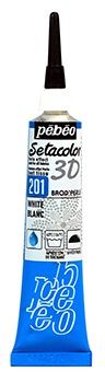 Setacolor 3D white 20ml brod&#39;perle