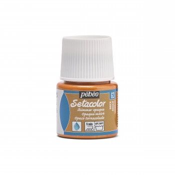 Textielverf Setacolor glinsterend ondoorzichtig brick 45ml