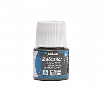 Textielverf Setacolor glinsterend ondoorzichtig black 45ml