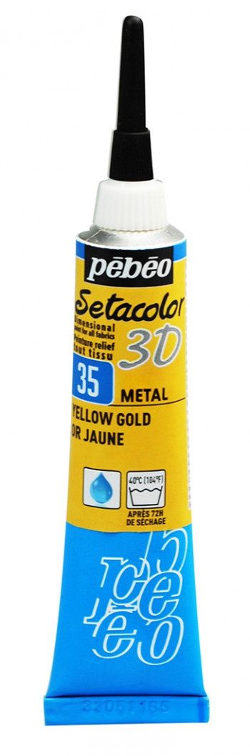 Setacolor 3D yellow gold 20ml metal