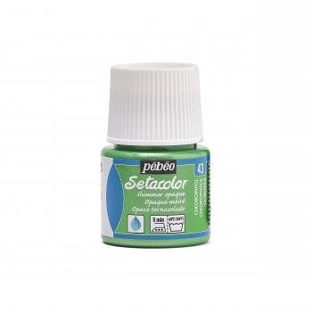 Textielverf Setacolor glinsterend ondoorzichtig chlorophyl 45ml