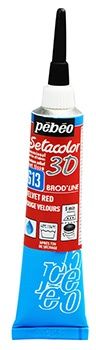 Setacolor 3D red velvet 20ml brod&#39;line