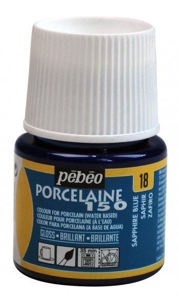 Porselein verf - Gloss sapphire blue 18 - 45ml