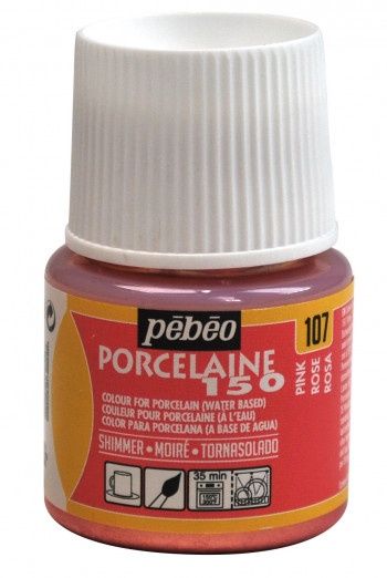 Porselein verf - Shimmer pink 107 - 45ml