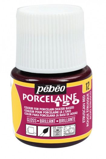 Porselein verf - Gloss etruscan red 12 - 45ml