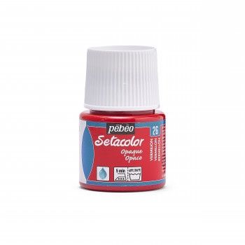 Textielverf Setacolor ondoorzichtig vermilion 45ml