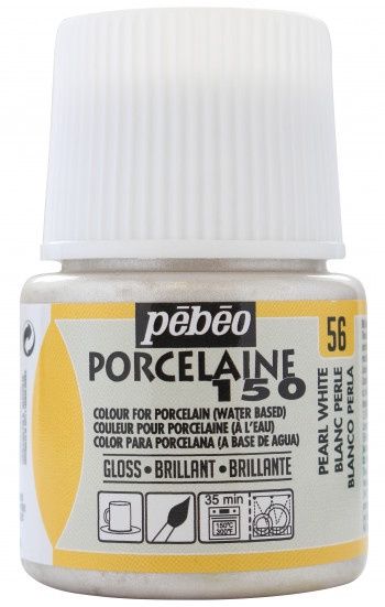 Porselein verf - Shimmer pearl white 56 - 45ml
