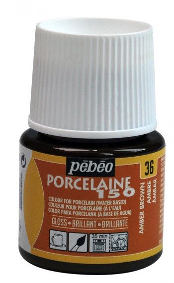 Porselein verf - Gloss amber brown 36 - 45ml