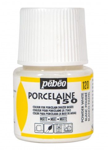 Porselein verf - Powder white 120mat - 45ml