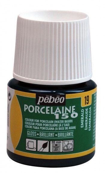 Porselein verf - Gloss emerald 19 - 45ml