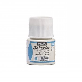 Textielverf Setacolor glinsterend ondoorzichtig pearl 45ml