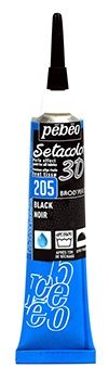 Setacolor 3D black 20ml brod&#39;perle