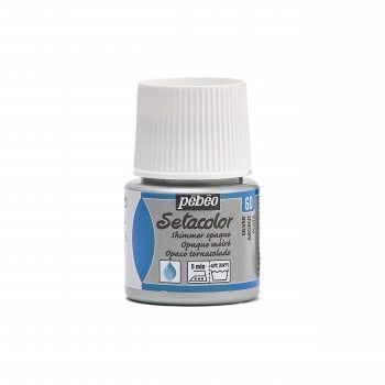 Textielverf Setacolor glinsterend ondoorzichtig silver 45ml