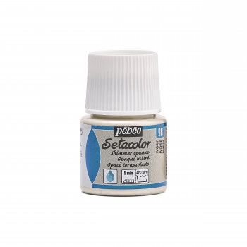 Textielverf Setacolor glinsterend ondoorzichtig ivory 45ml