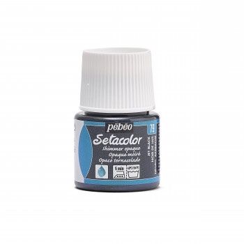 Textielverf Setacolor glinsterend ondoorzichtig jet black 45ml