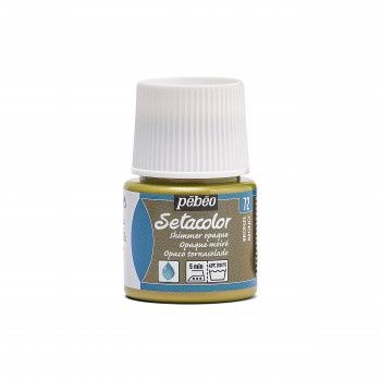 Textielverf Setacolor glinsterend ondoorzichtig bronze 45ml