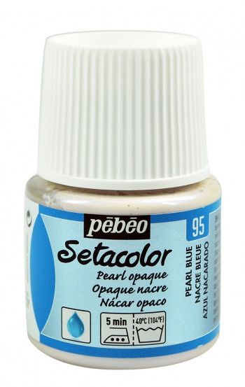 Textielverf Setacolor ondoorzichtig pearl blue 45ml