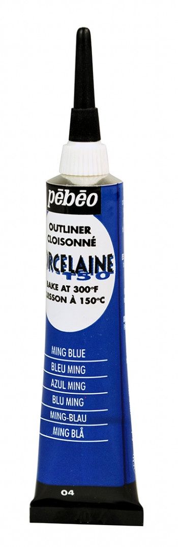 Porselein verf tube outliner ming blue