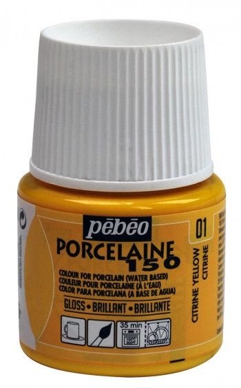 Porselein verf - Gloss citrine yellow 1 - 45ml