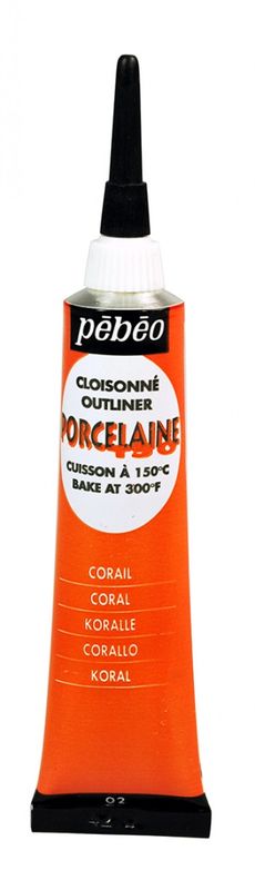 Porselein verf tube outliner coral
