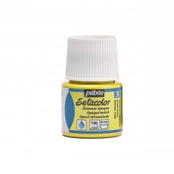 Textielverf Setacolor glinsterend ondoorzichtig rich yellow 45ml