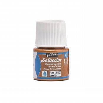 Textielverf Setacolor glinsterend ondoorzichtig copper 45ml