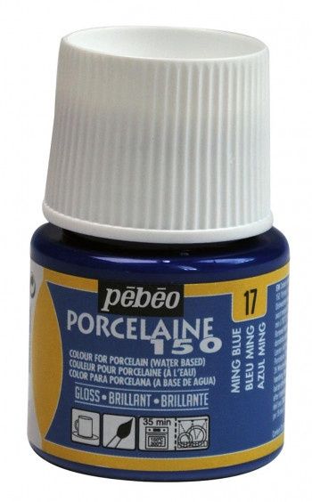 Porselein verf - Gloss ming blue 17 - 45ml