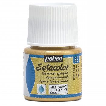 Textielverf Setacolor glinsterend ondoorzichtig rich gold 45ml