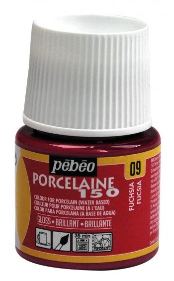 Porselein verf - Gloss fuchsia 9 - 45ml