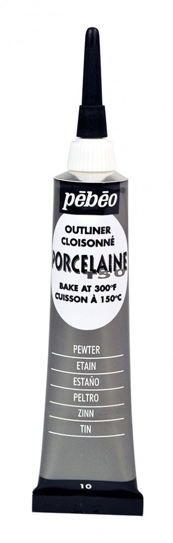 Porselein verf tube pewter 010
