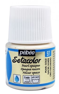 Textielverf Setacolor ondoorzichtig pearl gold 45ml