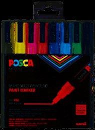 Posca set 8 stuks PC-3M