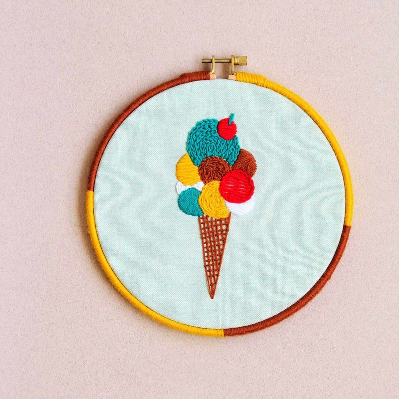 Borduurpakket ice cream time